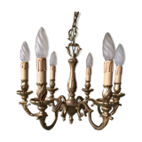Lustre bronze 6 branches
