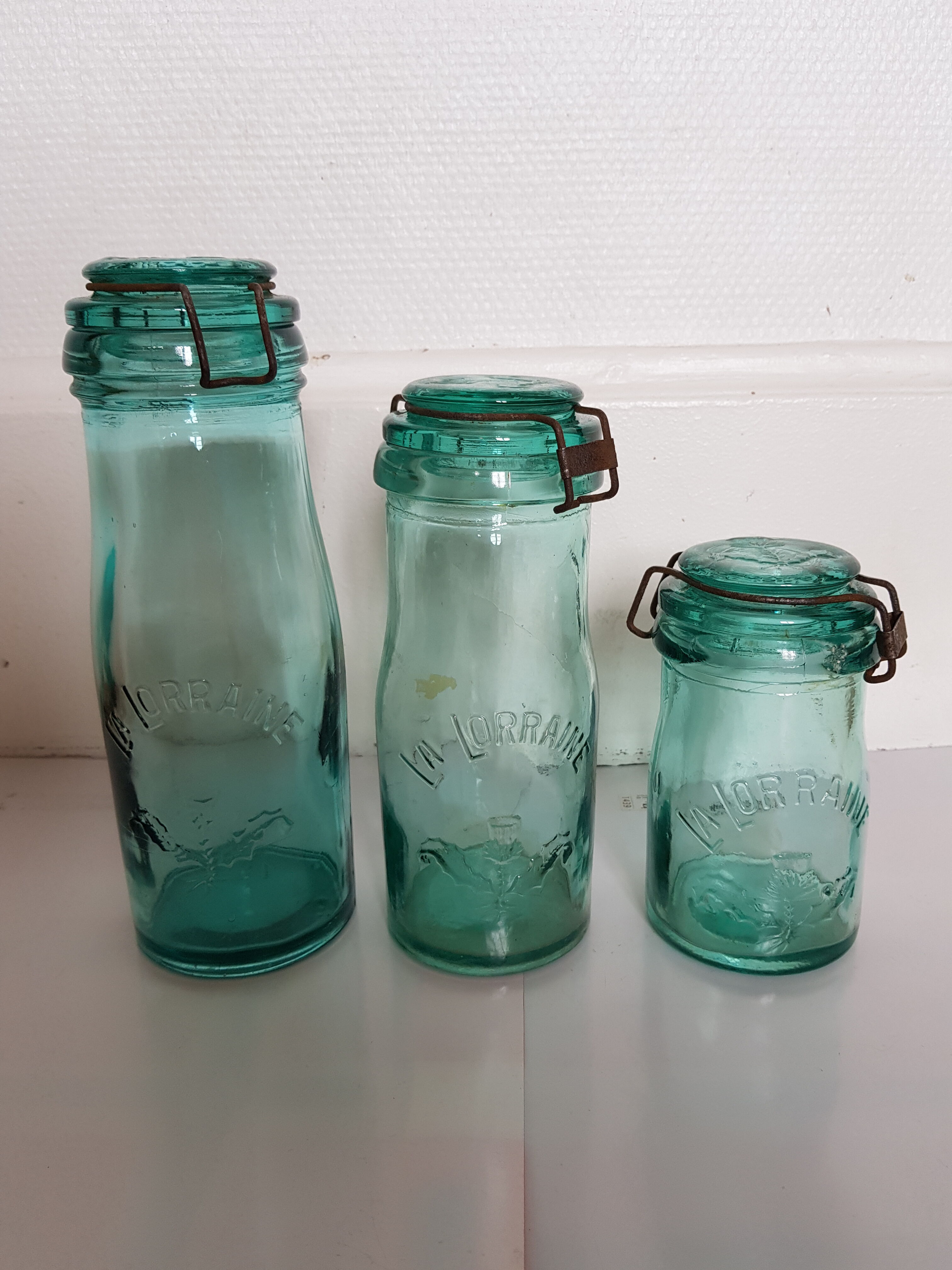 "la lorraine" set of 3 jars