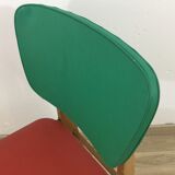Chaise bicolore des années 60