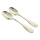 Christofle - Set of 2 Versailles model silver-plated table spoons