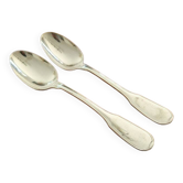 Christofle - Série de 2 cuillères de table modèle Versailles métal argenté