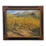 Oleo sobre lienzo “Setembre”, Francesc d’Assis Planas Doria, Escuela catalana, pp. s. XX - Catalonia,