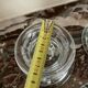 Pair of fruit-shaped glass candlesticks