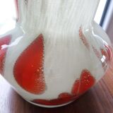 Vase en verre soufflé années 70