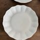 Set of 4 white porcelain deep plates – Giraud Limoges – 21.5