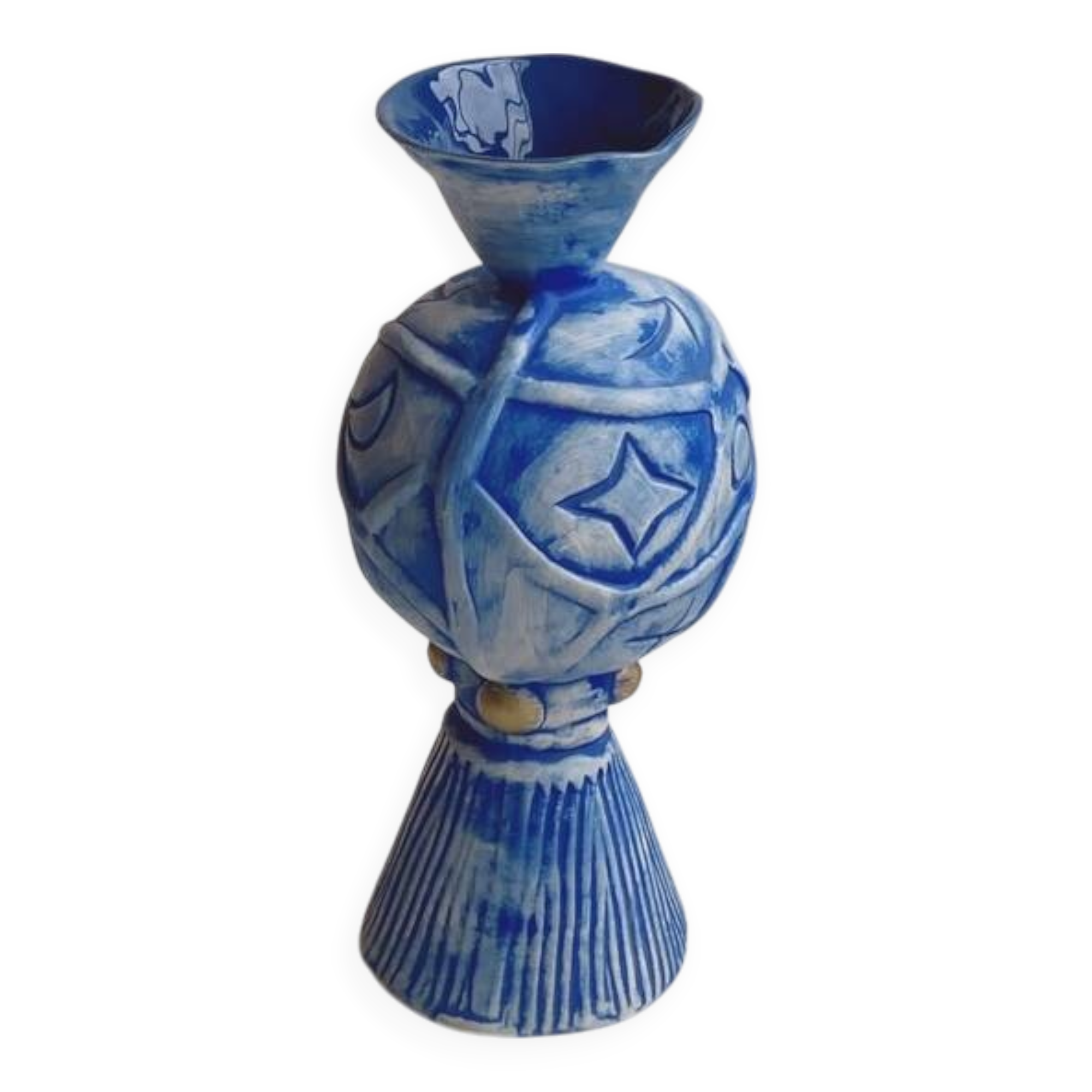 Ceramic vase 1980 by Pierre Casenove