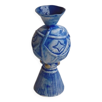 Vase céramique 1980 par Pierre Casenove