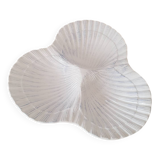 Caugant style 3 shell appetizer dish in Portuguese ceramic