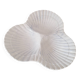 Caugant style 3 shell appetizer dish in Portuguese ceramic