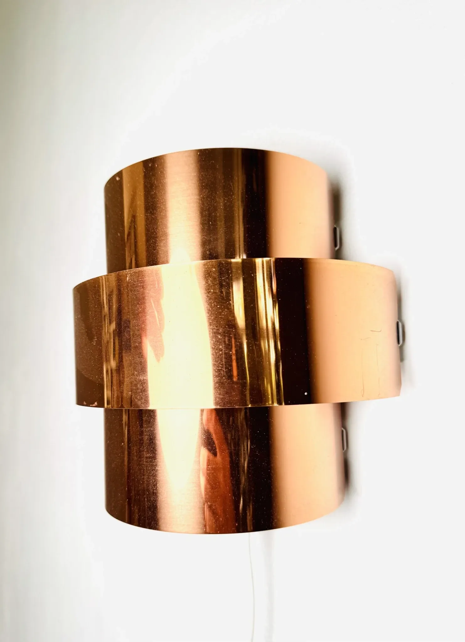 Brass Wall Lamp By Hans-Agne Jakobsson For Markaryd, Sweden, 1960S