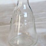Vintage glass carafe with embossed bee motifs