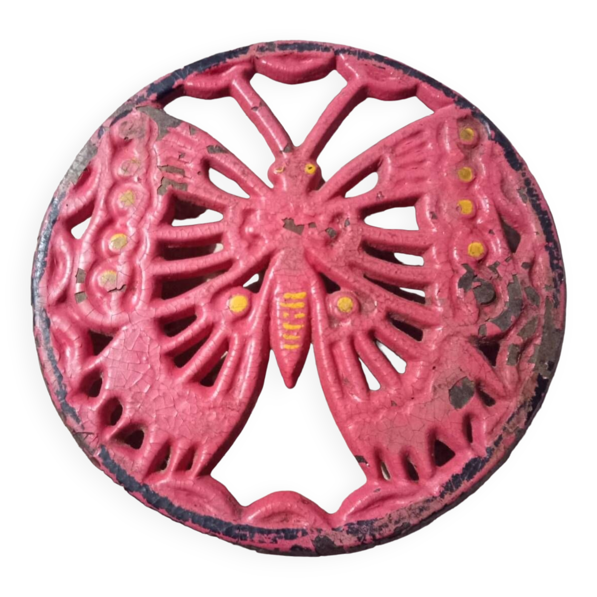 Vintage cast iron trivet