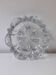 Antique round ashtray in transparent crystal glass (vintage)