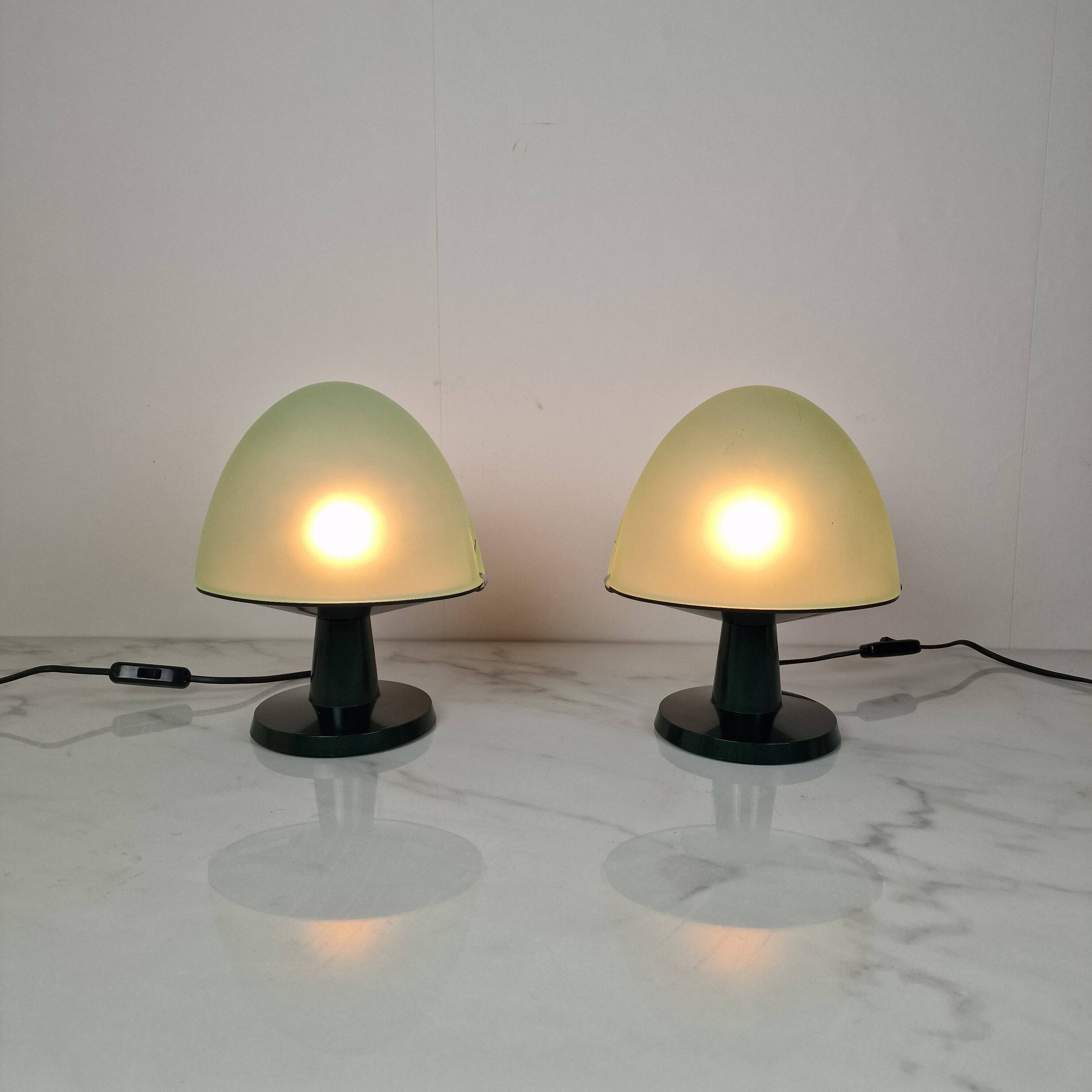 Set of 2 Italian Table Lamps – Model Dolly by Valenti, Cusago (Milan), 1980