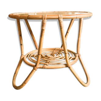 Rattan coffee table