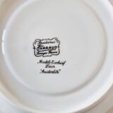 Lujoso Play para Café o Tee para respaldo en Porcelana Tharaud Limoges Modelo Austerlich
