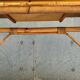 Vintage cork and rattan desk