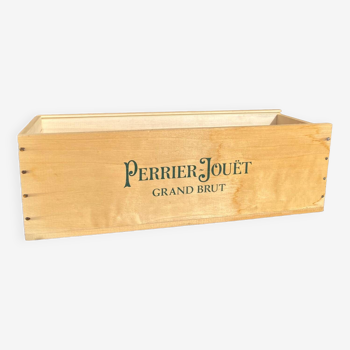 Boîte en bois «  Perrier Jouët »