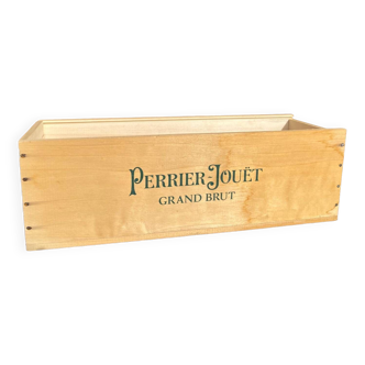 Boîte en bois «  Perrier Jouët »