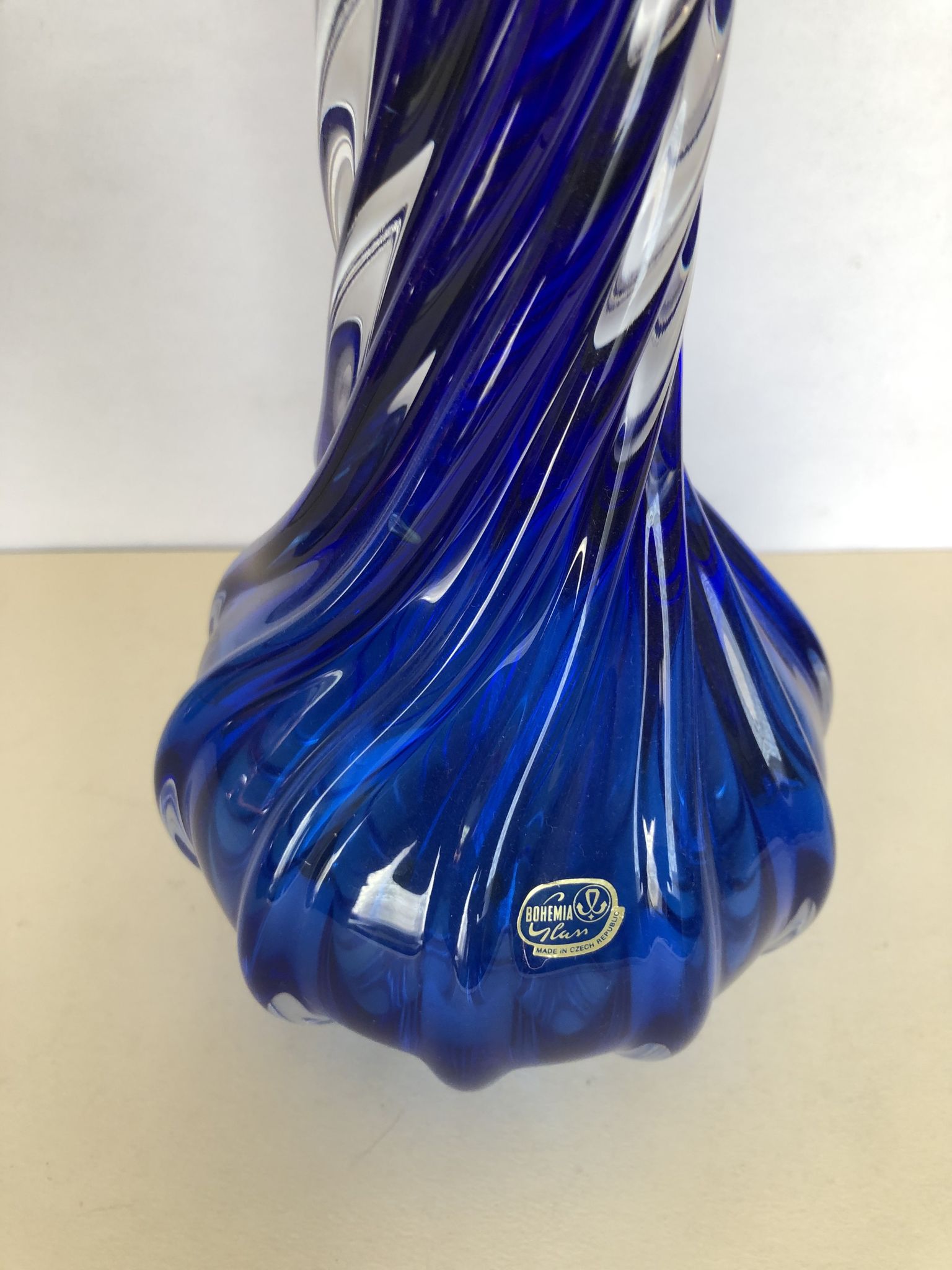 Vase en cristal de bohème