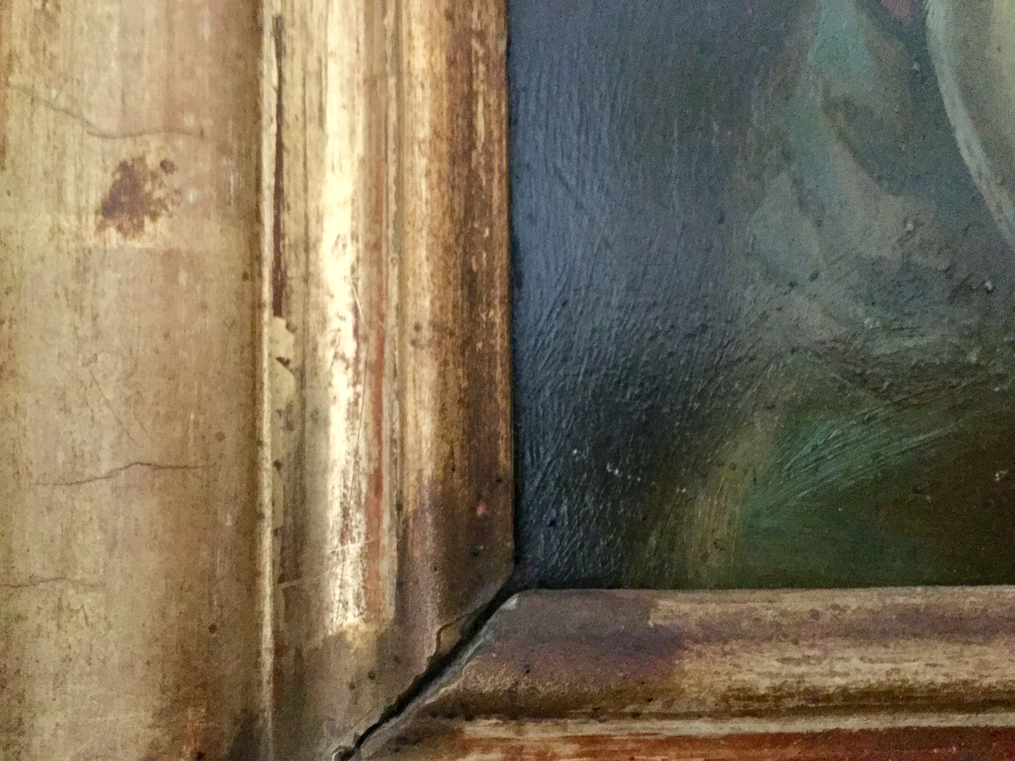 Old painting oil portrait 19th