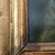 Old painting oil portrait 19th