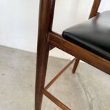 Set of 4 Italian chairs by Gianfranco Frattini.