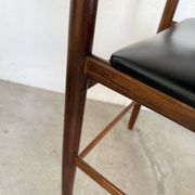 Set of 4 Italian chairs by Gianfranco Frattini.