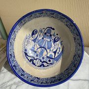 Ancient large Moroccan tarbouche dish from the 19th century.