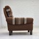 Danish club chair from the 1970s, original wool upholstery, original condition.