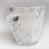 Cut crystal ice bucket