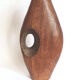 Scandinavian design teak vase 70s