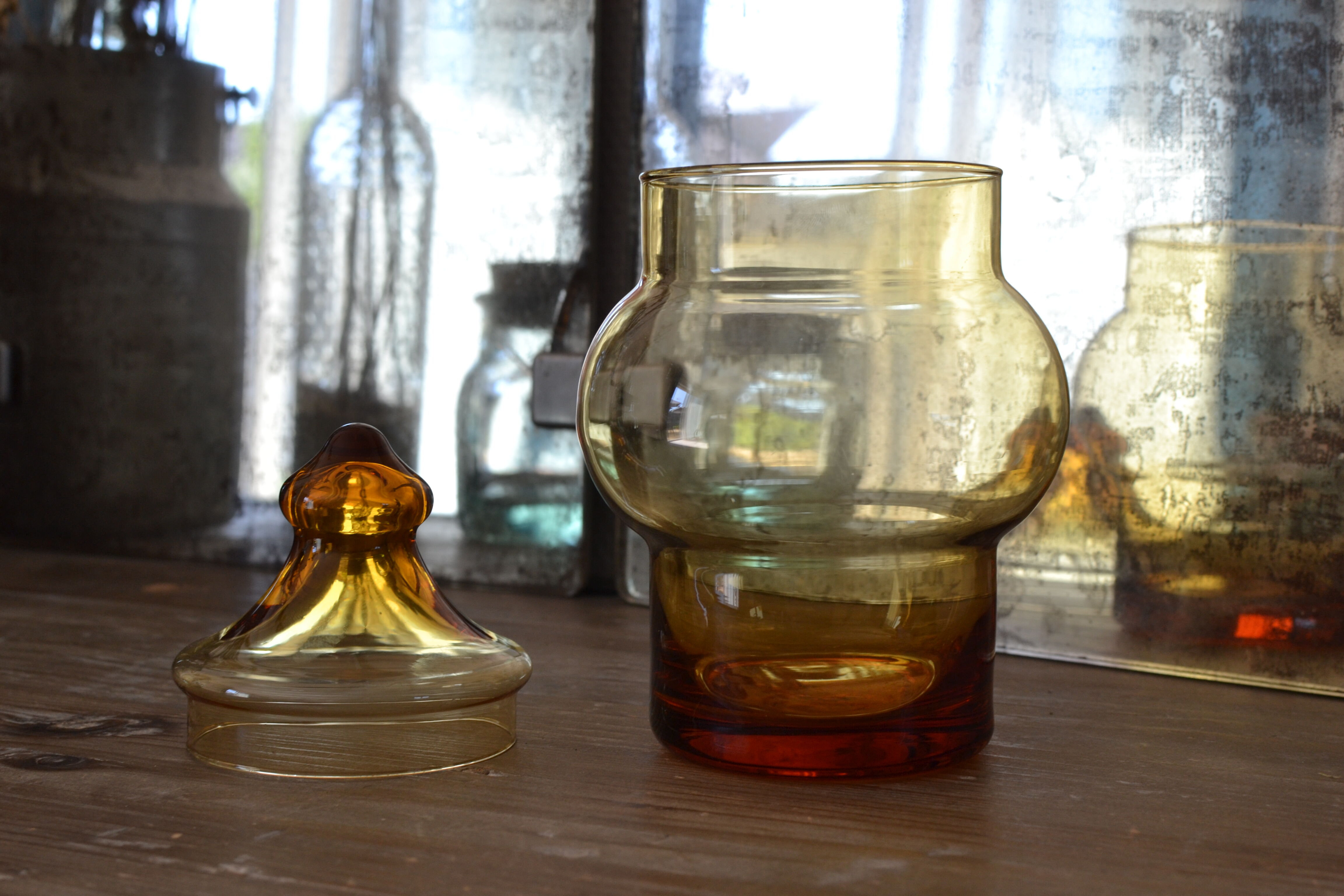 Amber yellow transparent candy