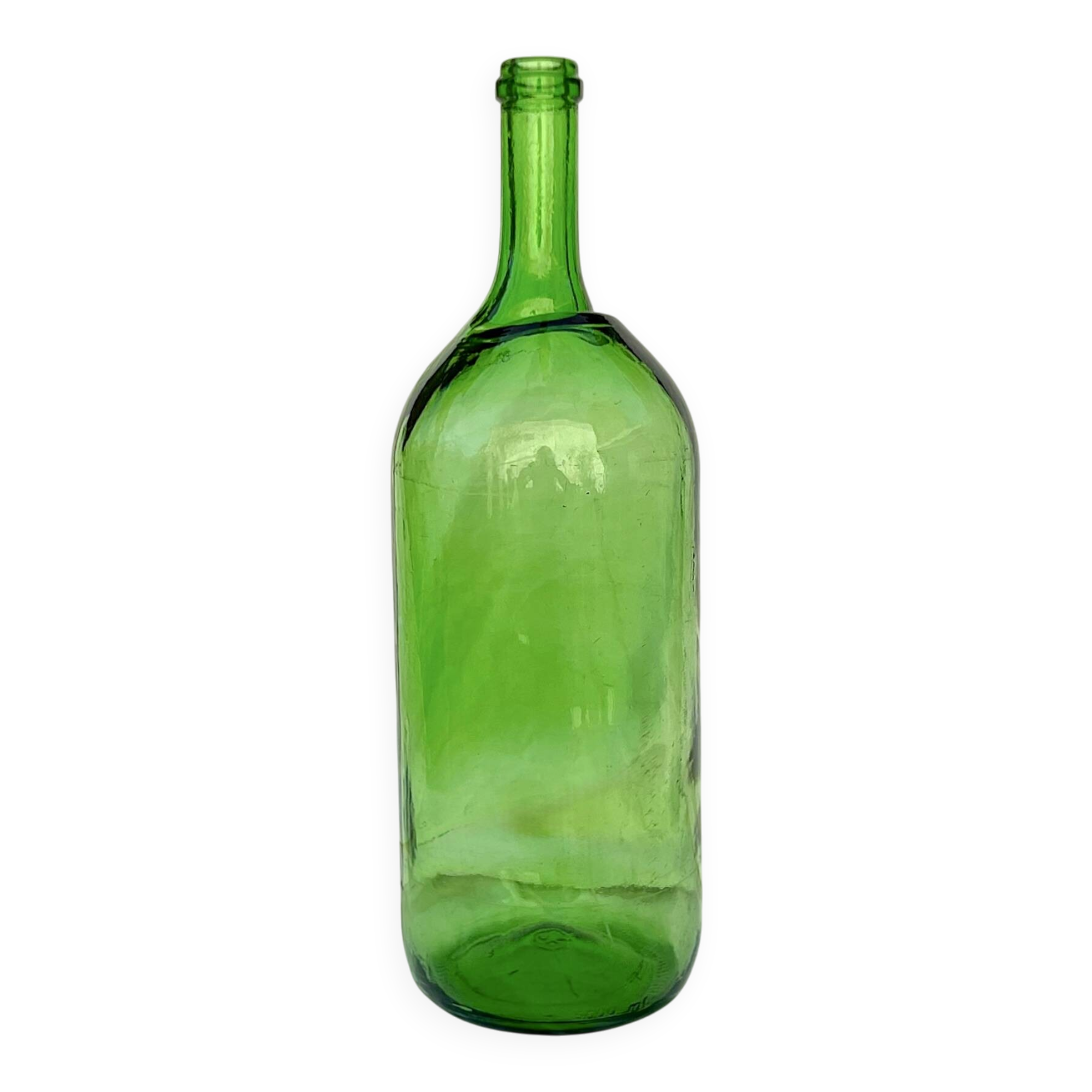 Large antique green glass bottle – early 20th century