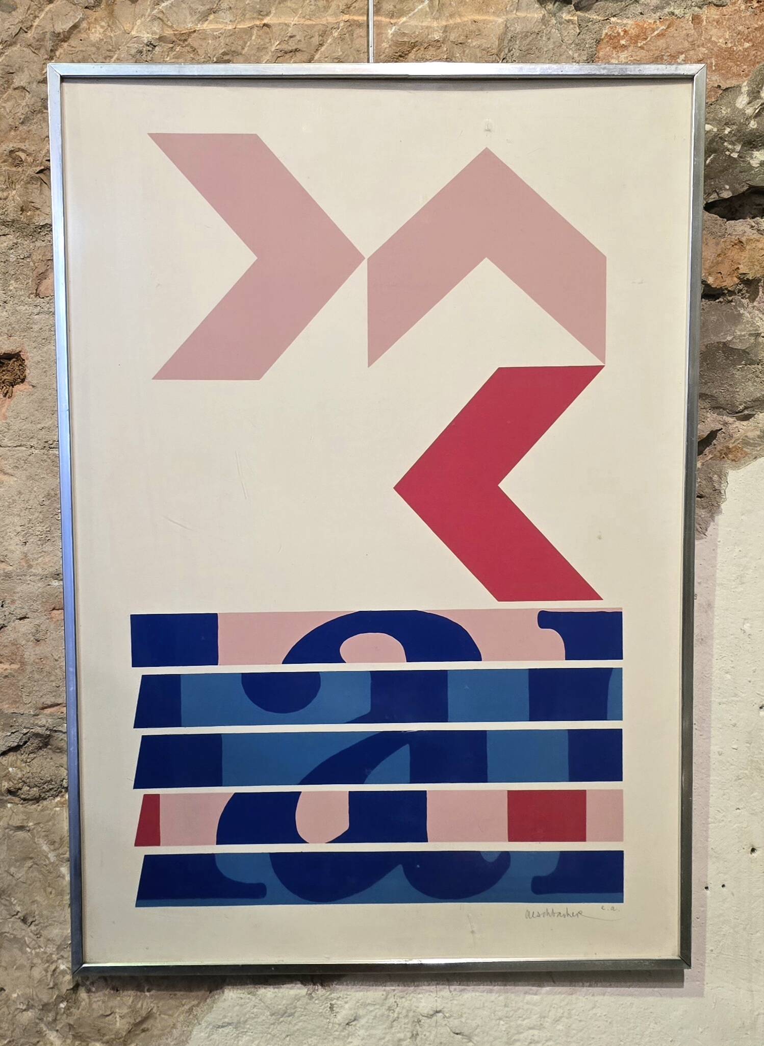 Arthur Aeschbacher (1923–2020) - Original lithograph, signed EA around 198.