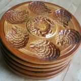 6 oyster plates