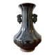 Chinese Studio Pottery Vase with Flambe Glaze
