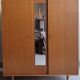 Wooden cabinet, wardrobe, shelves, vintage, 60s