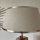 Grande lampe années 70 en plexiglas