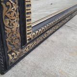 Louis Philippe Napoleon III mirror in decorated gilded wood - 1m70