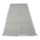 Tapis kilim berbère minimaliste beige écru fait main en laine