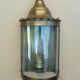 Lantern brass wall lamp