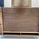 Vintage folding desk in wood and metal – 1960s
