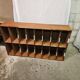 Meuble casier en bois 1960