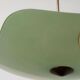 Art Deco pentagonal green glass ceiling light, 1940s, Germany