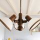Vintage Steinhauer pendant lamp 3 lamps 80s