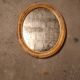 Miroir en rotin vintage