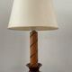 Lampe vintage en bois années 60-70