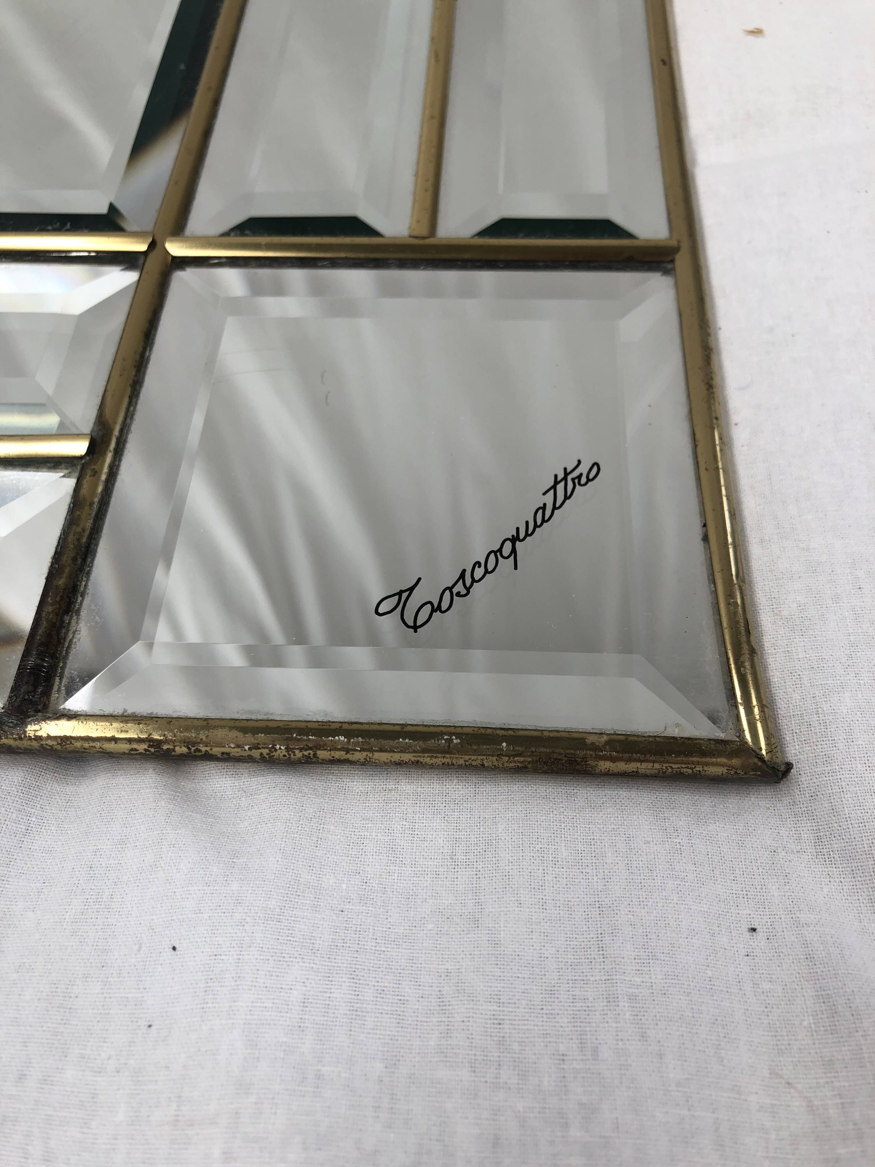 Mid-century Italian mirror by Toscoquattro