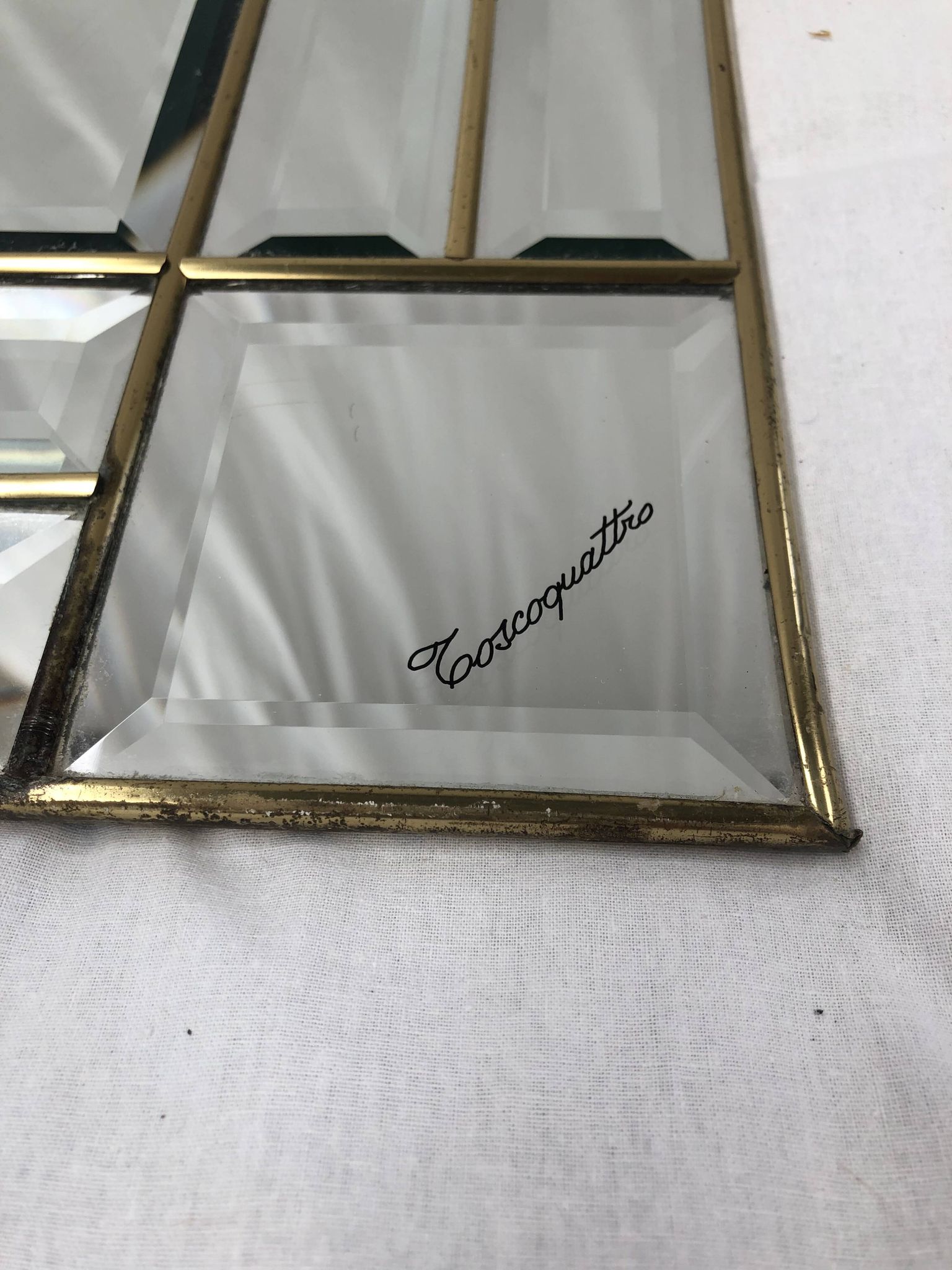 Mid-century Italian mirror by Toscoquattro